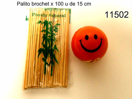 Imagen de PALITOS DE BROCHETE X100 15 CM 3.25